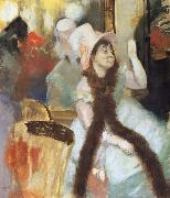 Edgar Degas Portrait apres un Bal costume oil